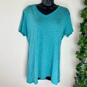 Blue Women's Semi Fitted Active Shirt Size XL